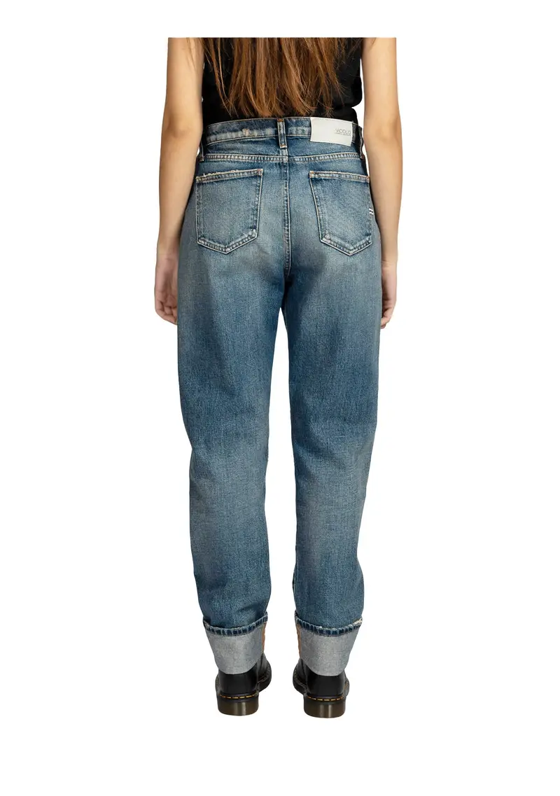 VICOLO - Pantalone Donna Denim Blu miniatura 2