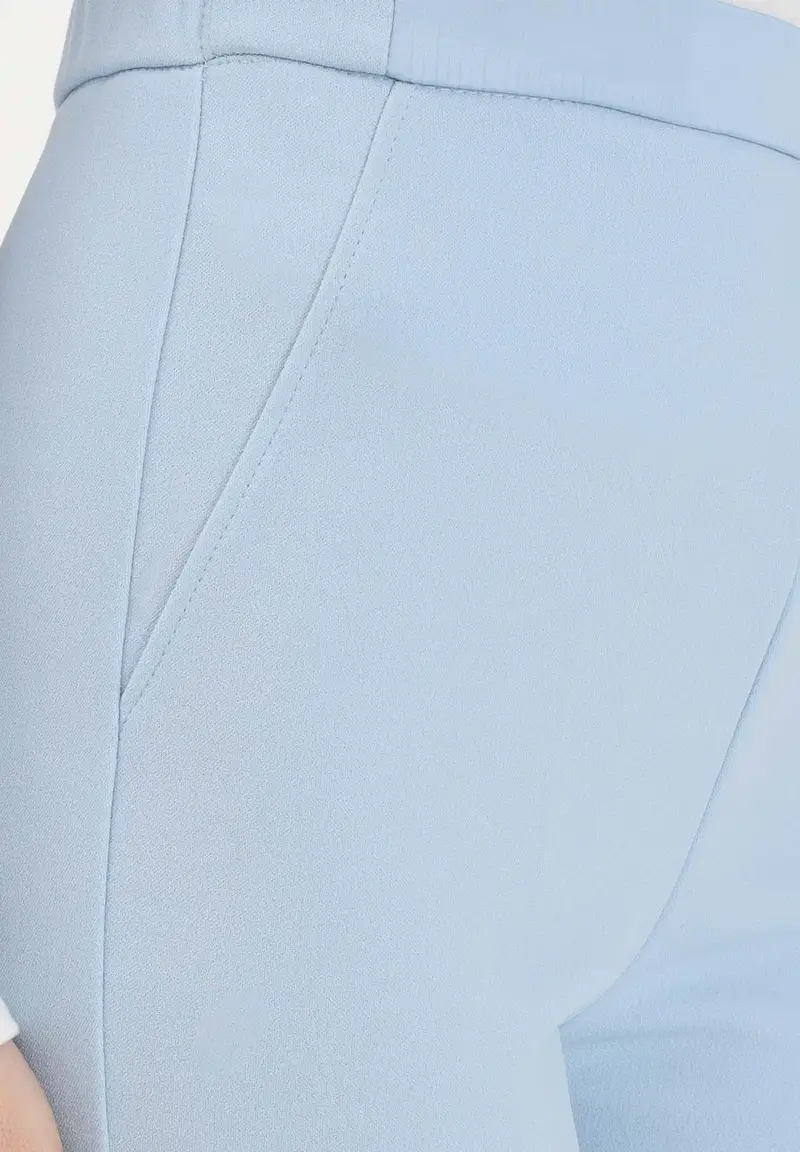 Pantalone elegante azzurro da donna miniatura 3