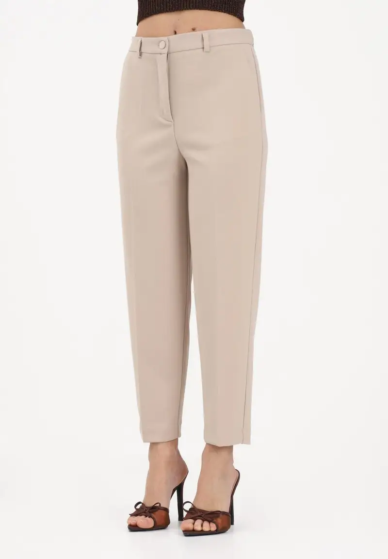 Pantalone elegante beige da donna