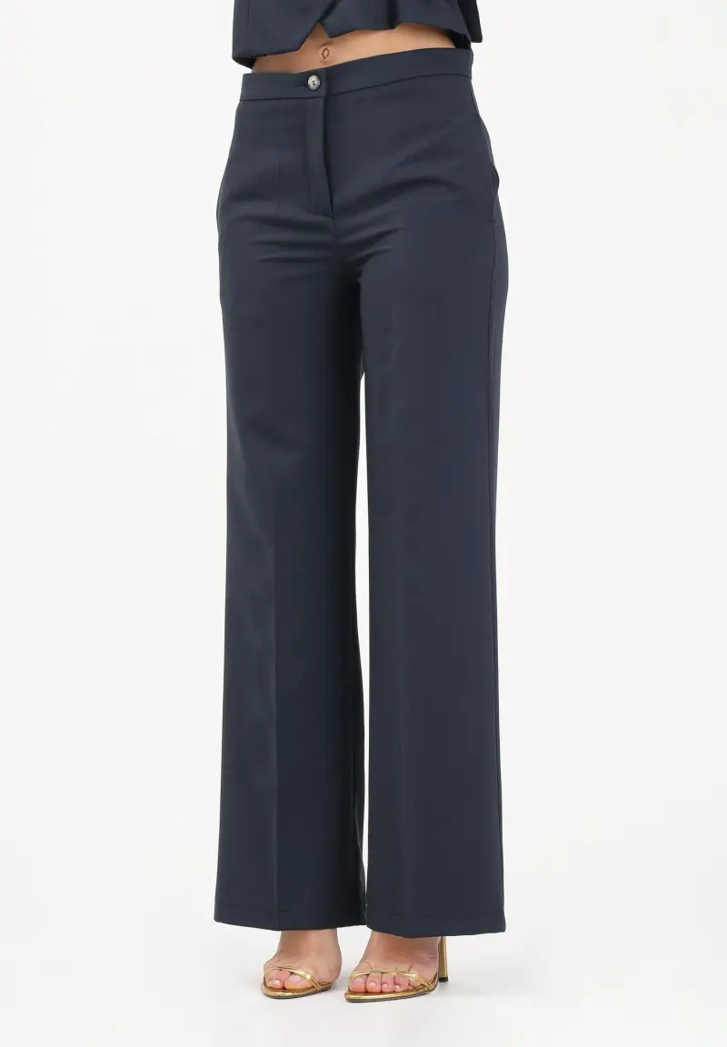 Pantalone elegante blu da donna