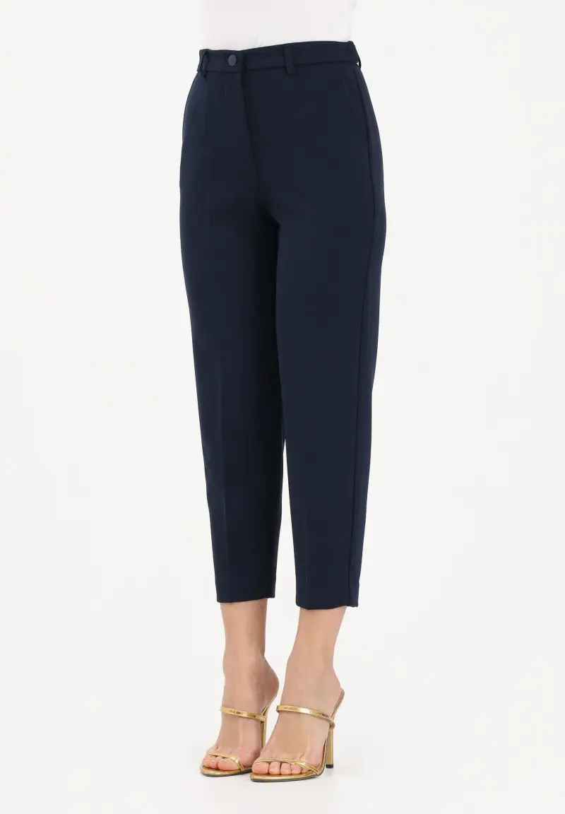 Pantalone elegante blu da donna