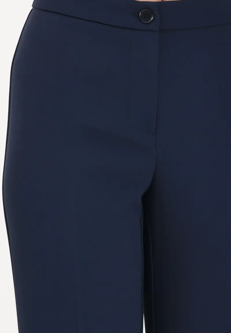 Pantalone elegante blu da donna miniatura 3