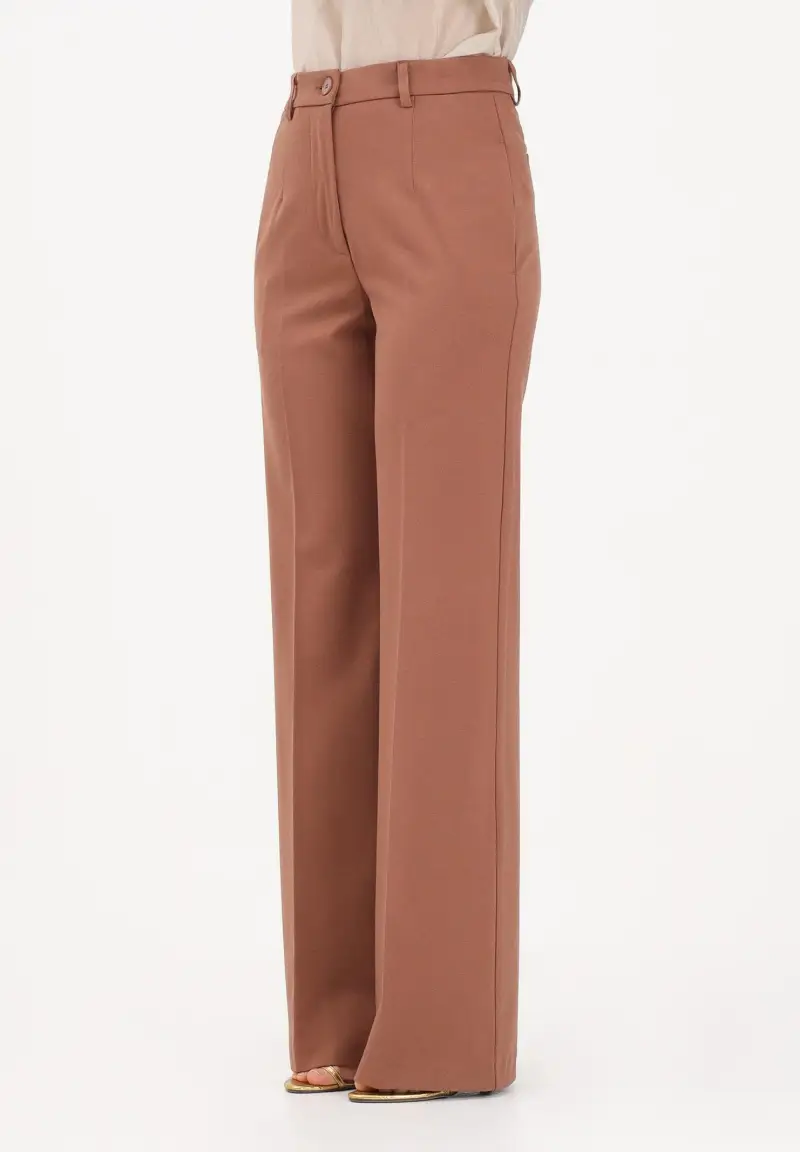 Pantalone elegante cuoio da donna
