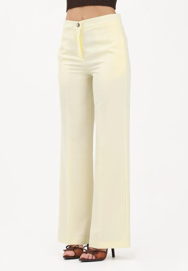 Pantalone elegante giallo da donna