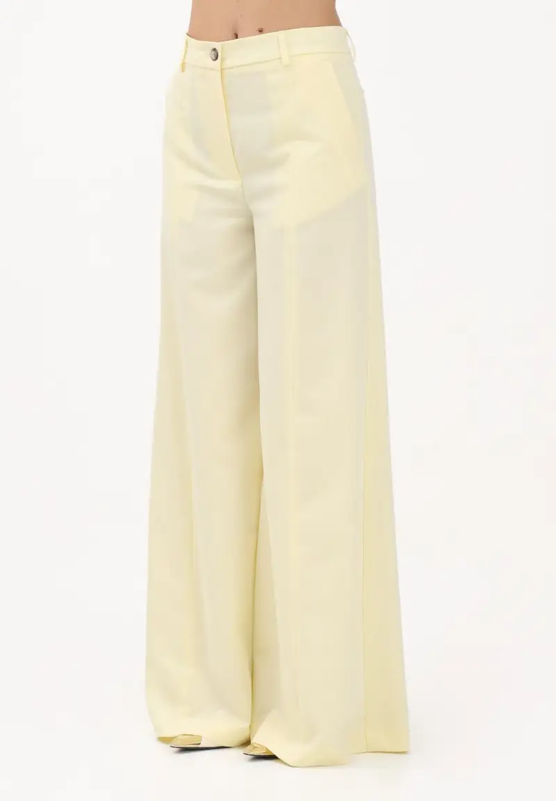 Pantalone elegante giallo da donna