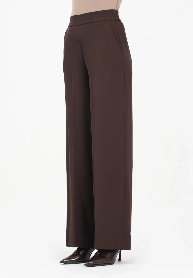 Pantalone elegante marrone da donna