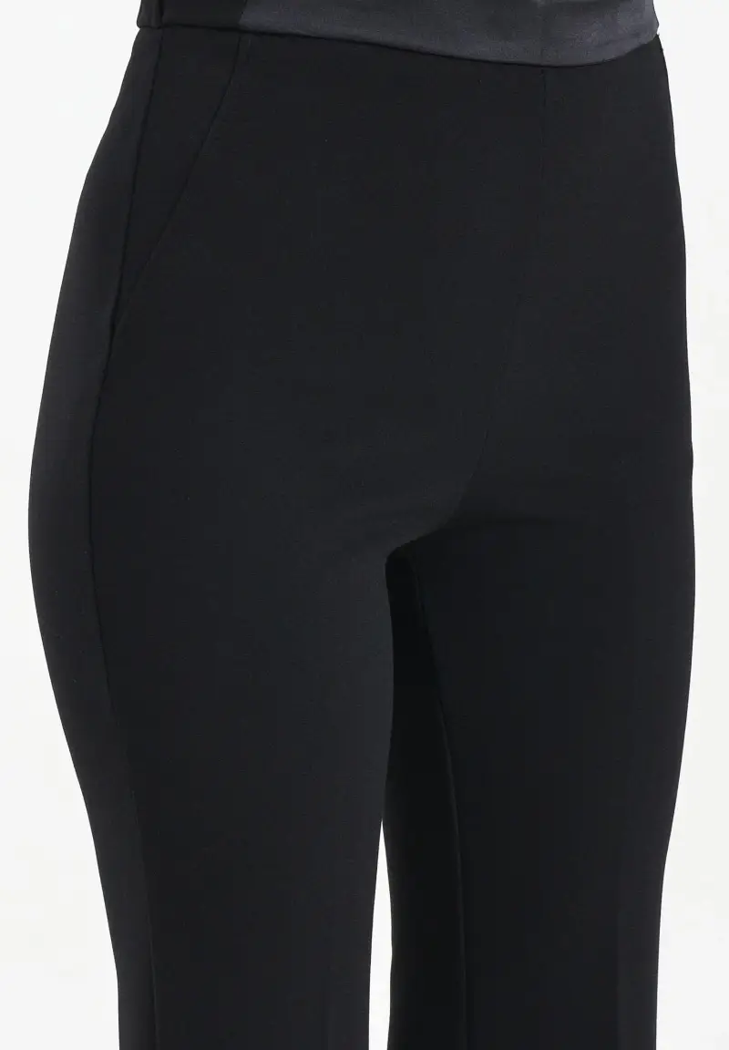 Pantalone elegante nero da donna miniatura 3
