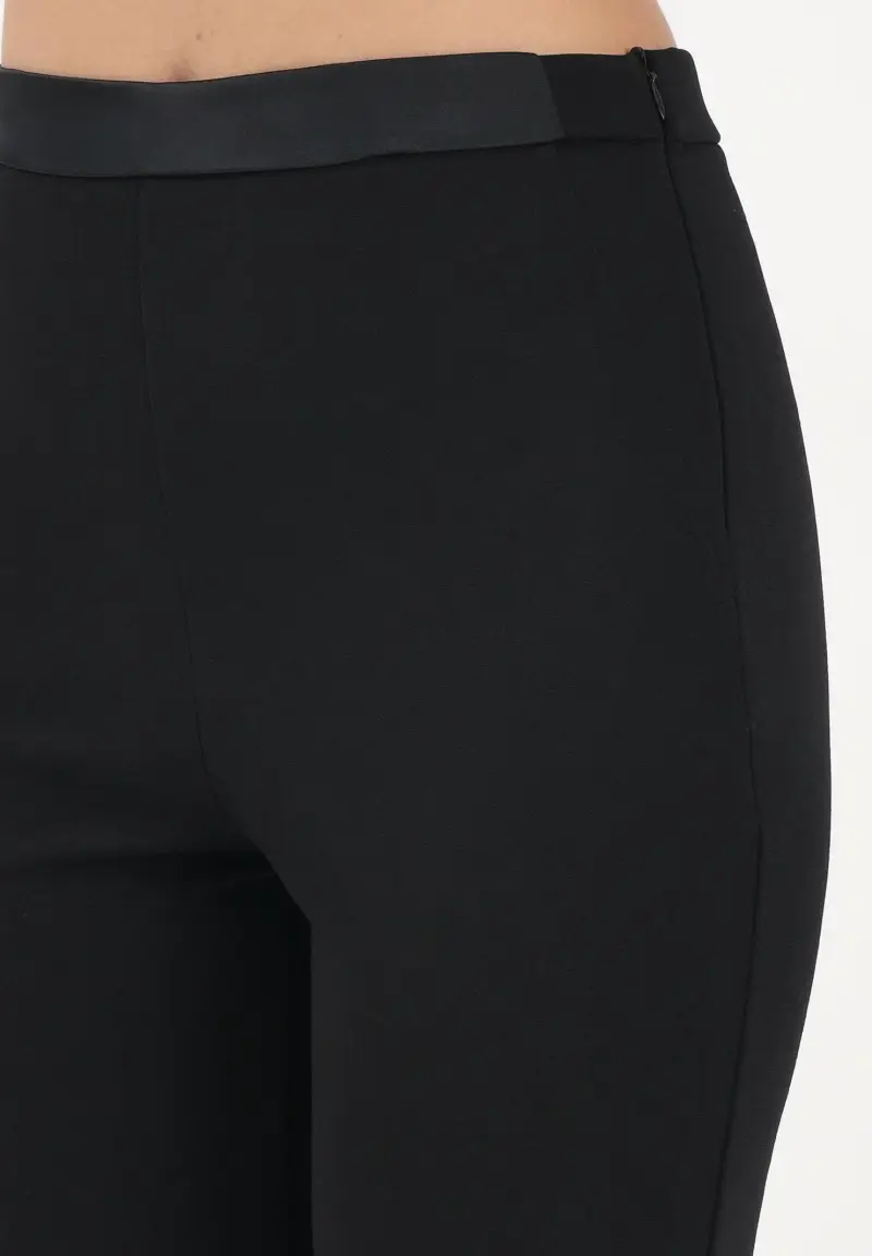 Pantalone elegante nero da donna miniatura 3