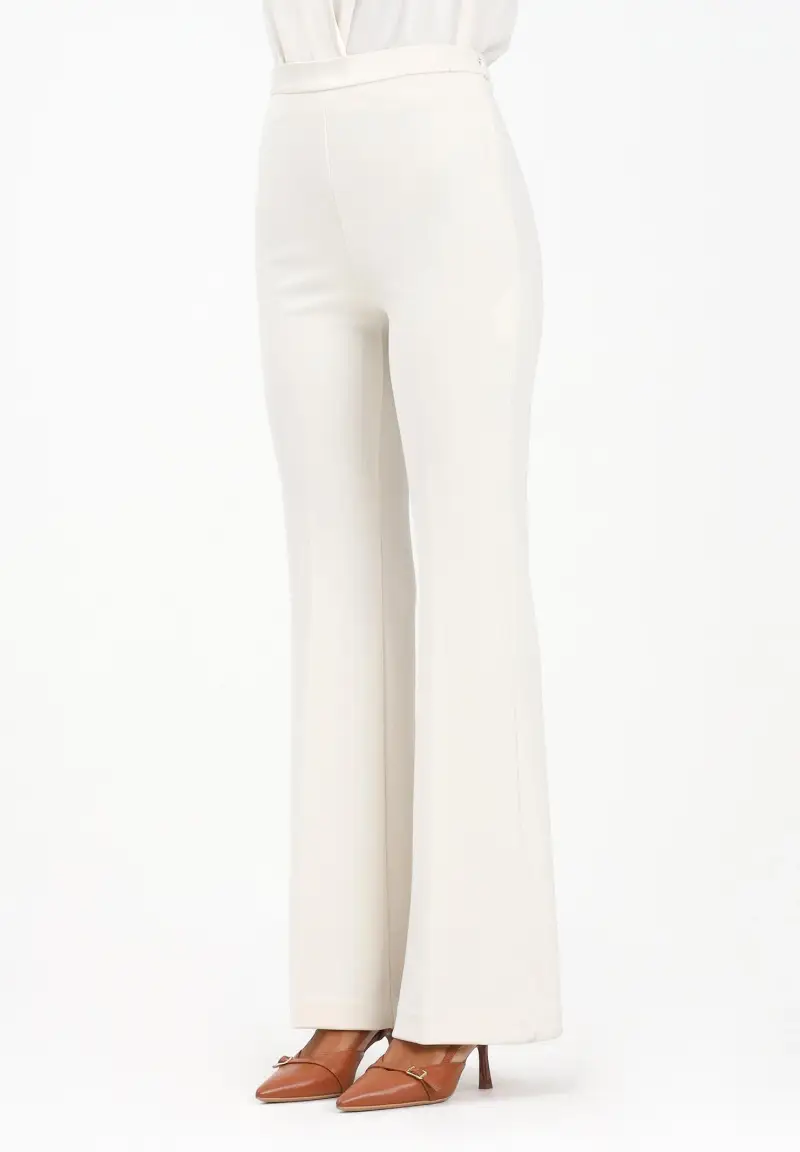 Pantalone elegante panna da donna