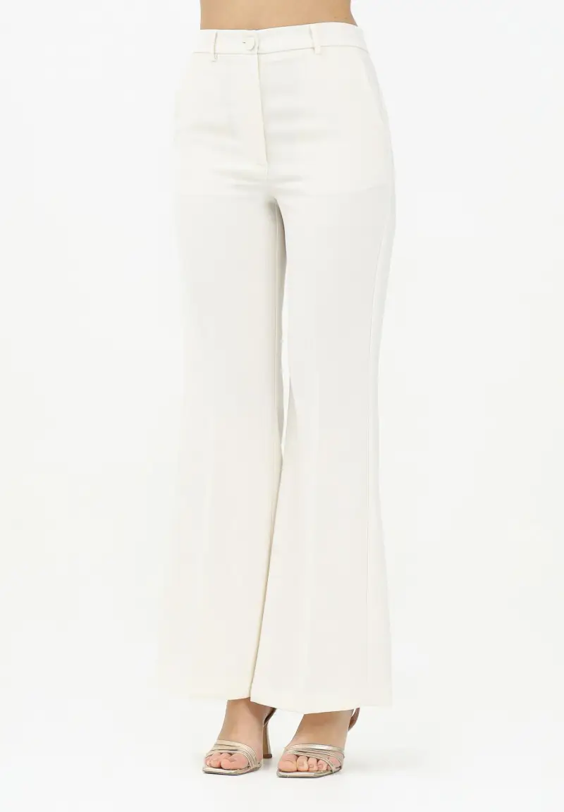 Pantalone elegante panna da donna