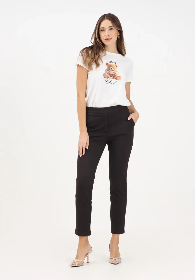 Pantalone marrone da donna miniatura 2