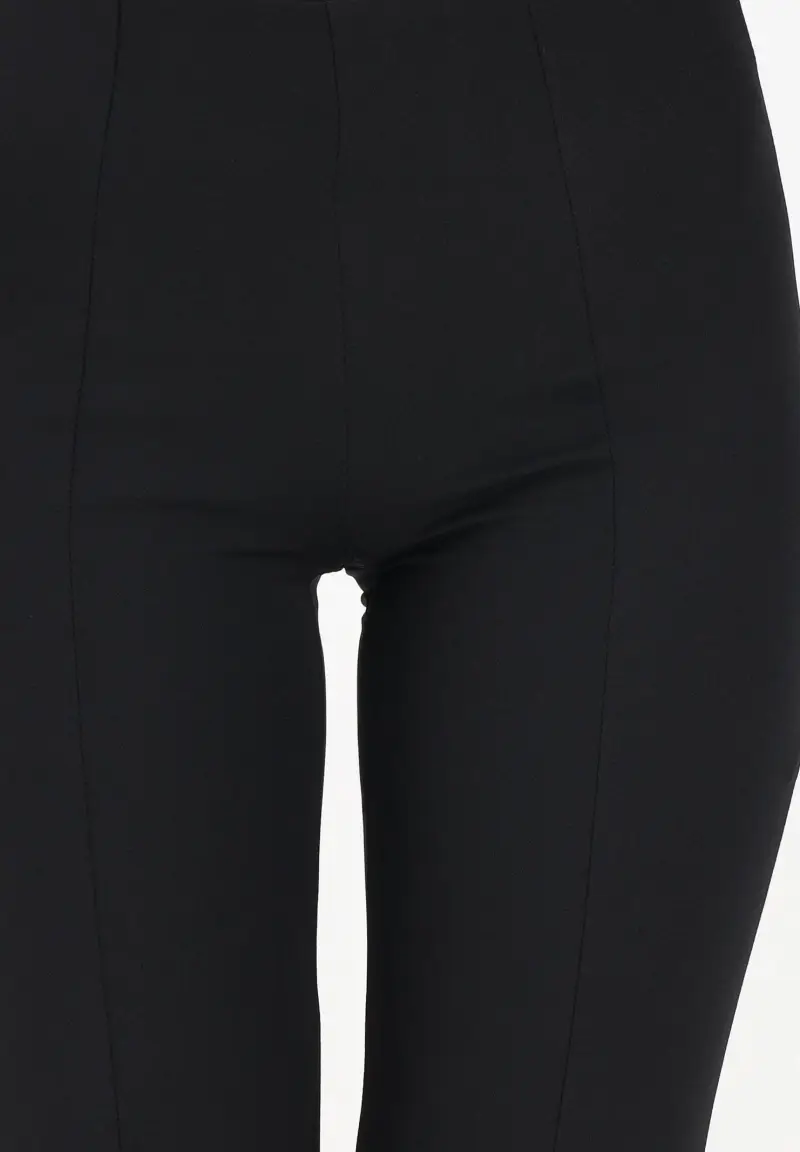 Pantalone nero da donna con spacchetti miniatura 3