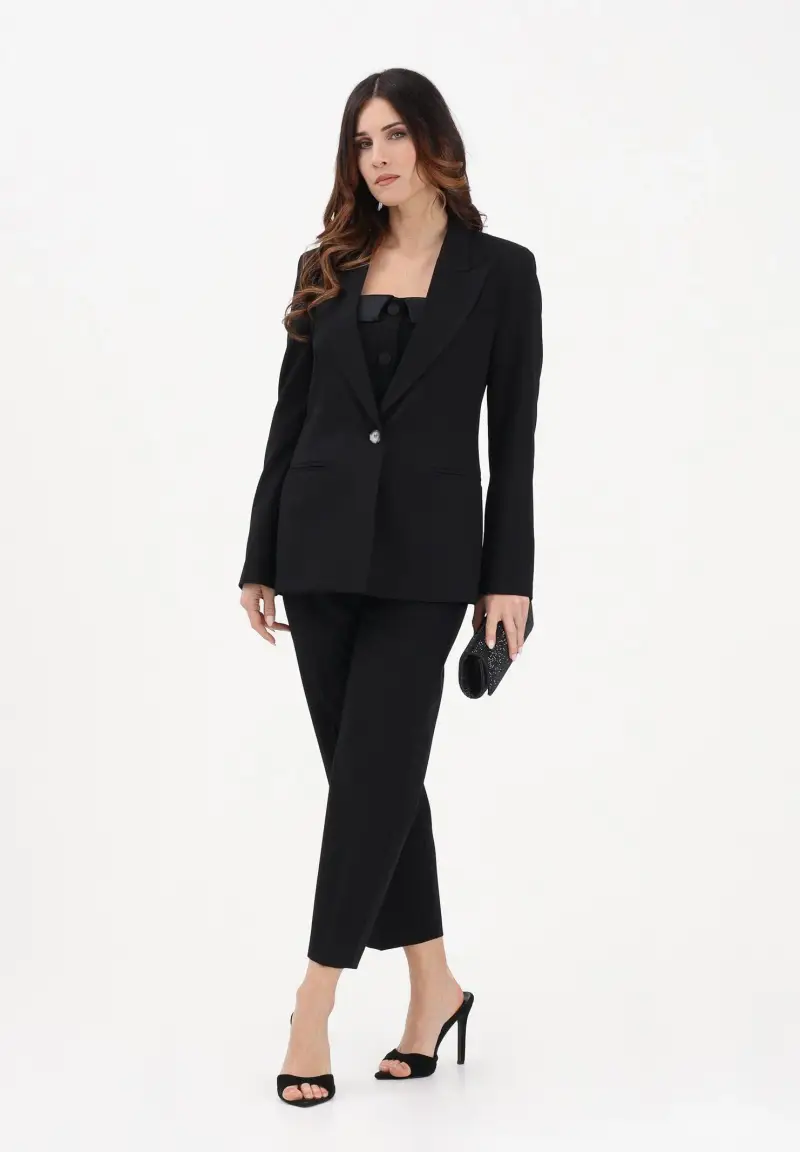 Pantalone nero da donna miniatura 2