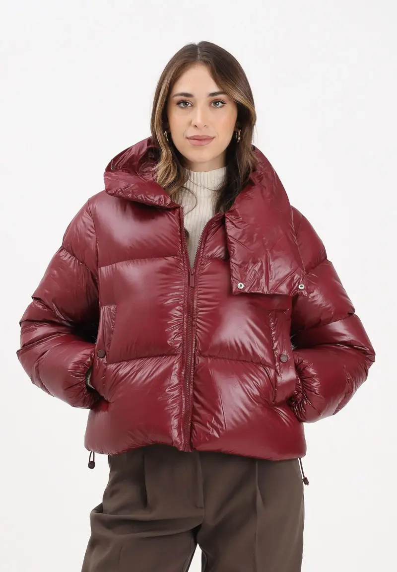 Piumino bordeaux da donna miniatura 2