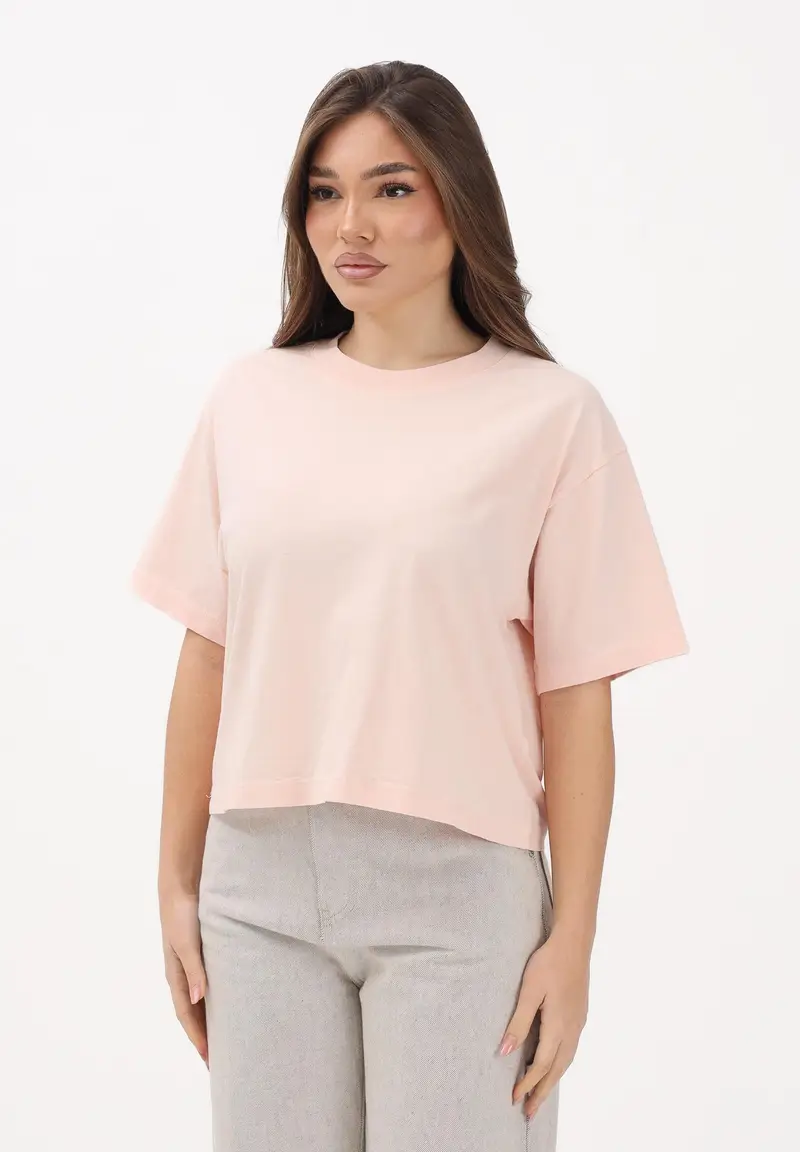 T-shirt a manica corta rosa da donna
