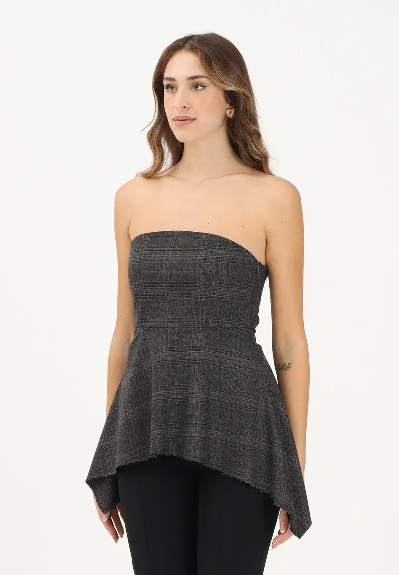 VICOLO Top Donna Grigio 3622827