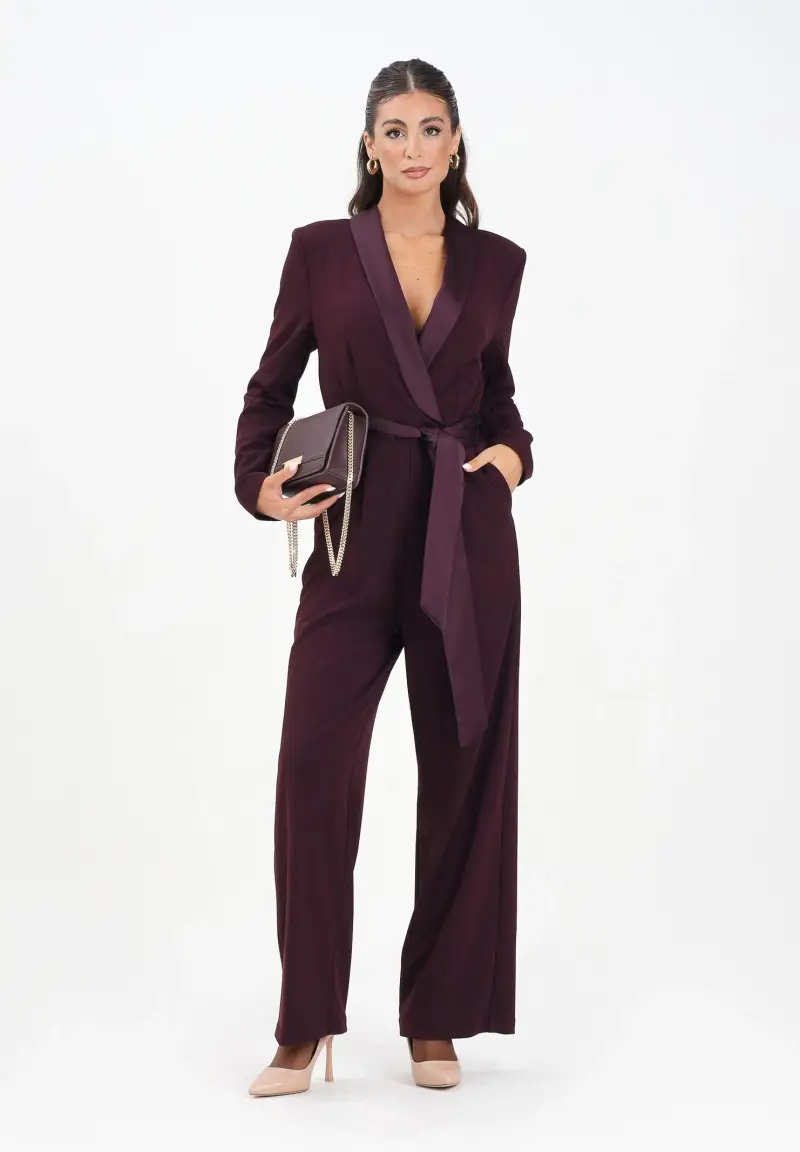 Tuta bordeaux da donna miniatura 2