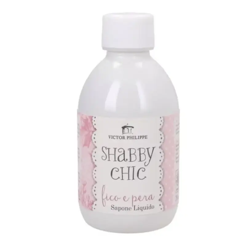 Shabby Chic Sapone Liquido Fico & Pera Bio, 250 Ml
