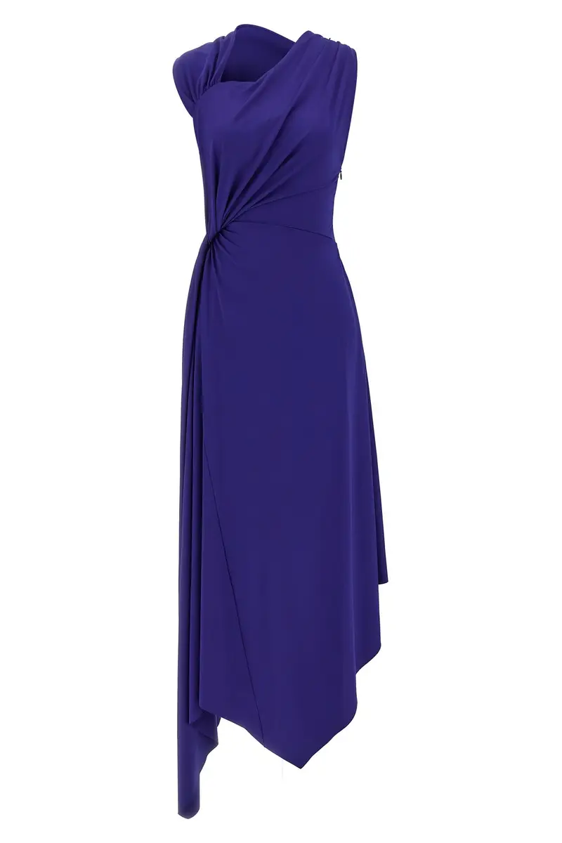 Abito Fluid Drape Blu