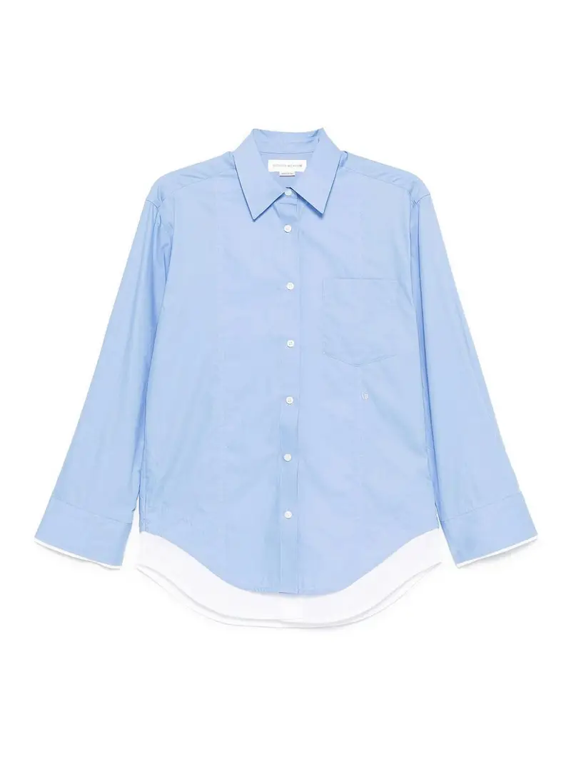 Camicia a doppio strato Azzurro