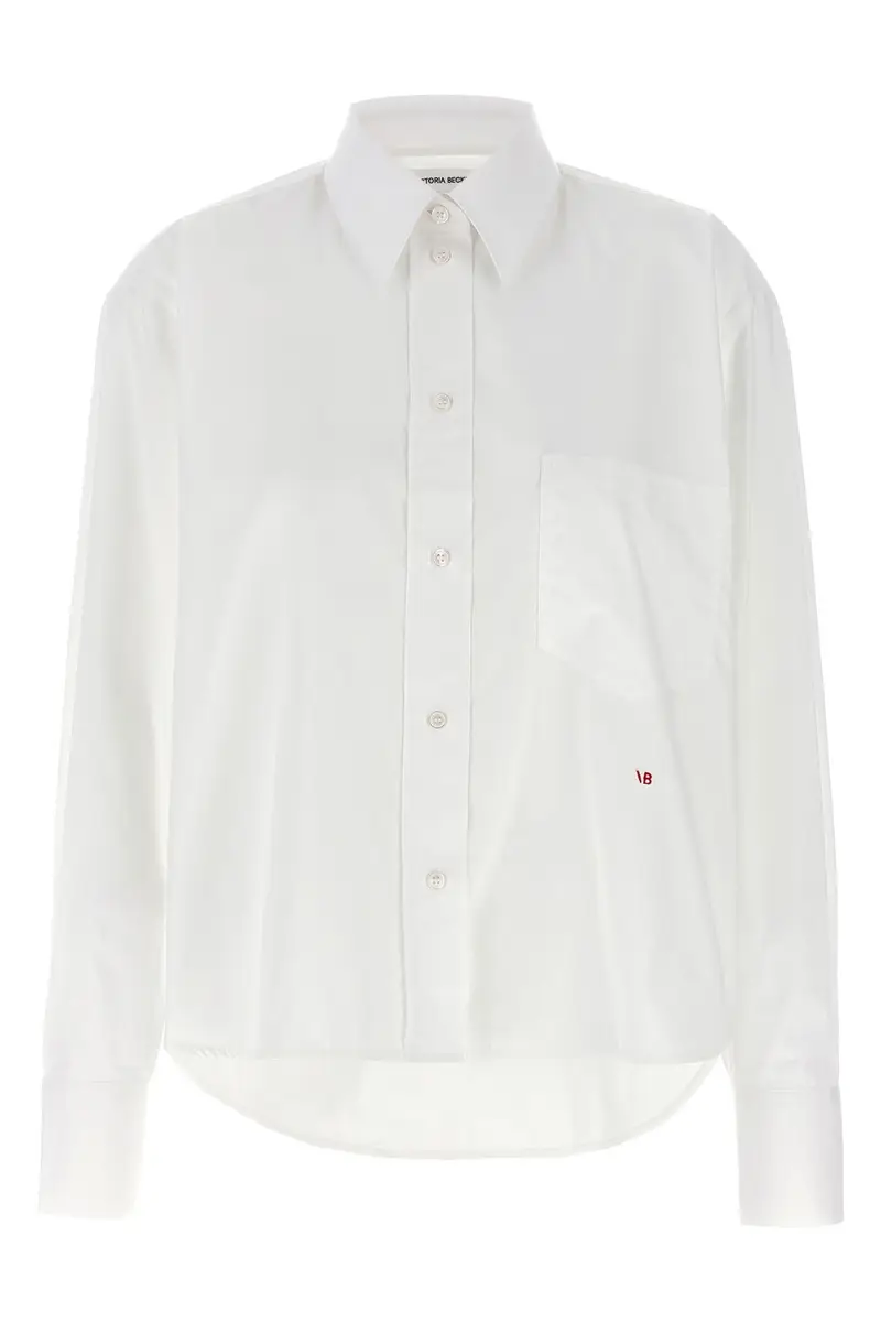 Camicia 'Cropped' Bianco