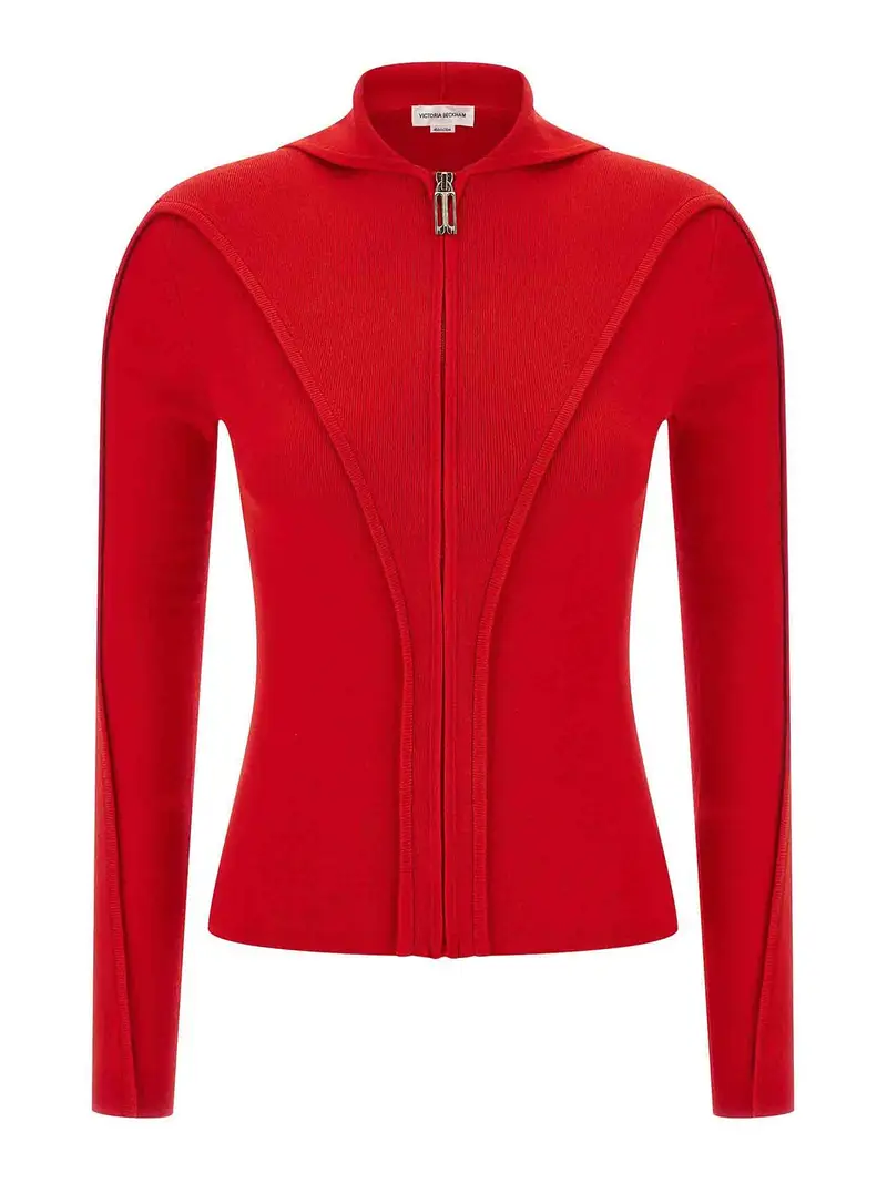 Victoria Beckham Cardigan Rosso 3871261