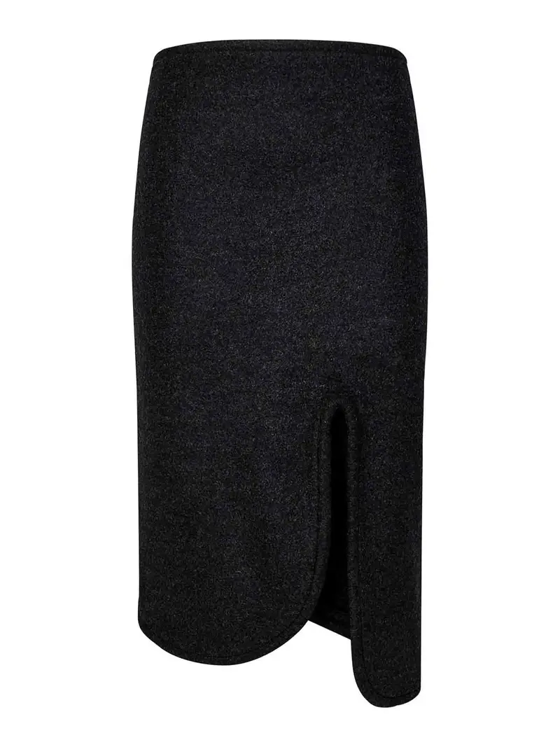 Gonna longuette imbottita Grigio