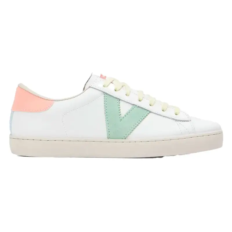 Berlin Piel & Neon Bianco Verde Neon - Sneakers Donna EUR 36