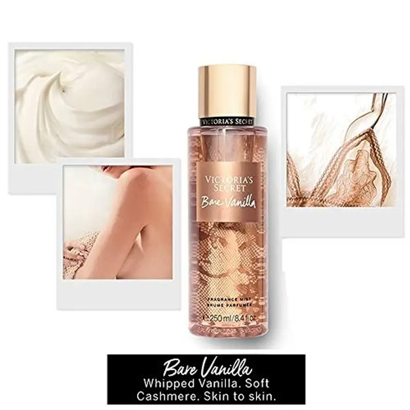 Victoria's secret - bare vanilla body mist spray 250ml miniatura 2