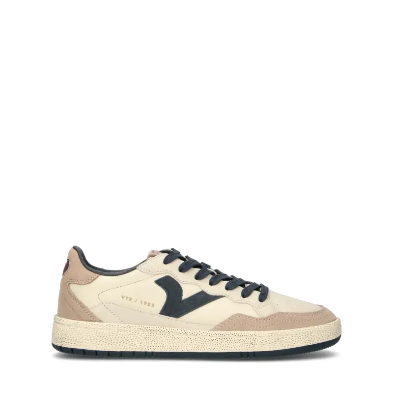 Sneaker uomo panna in pelle Vario