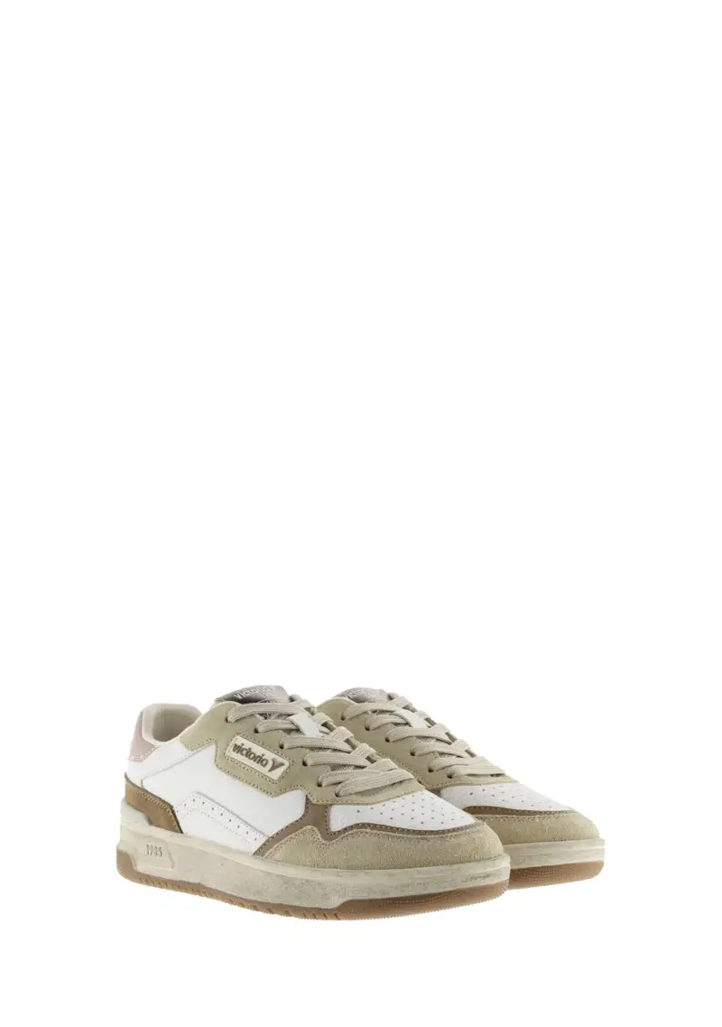 Sneakers Donna Beige miniatura 3