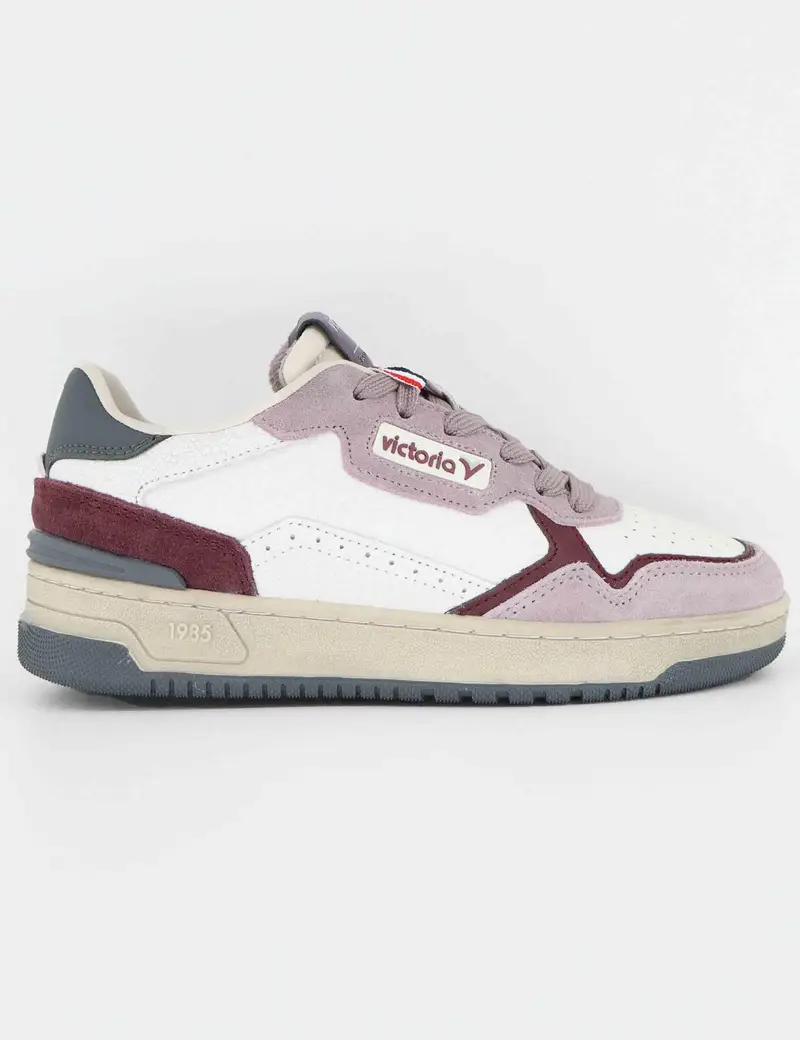 Sneakers in pelle bianca Donna 8800125 Rosa