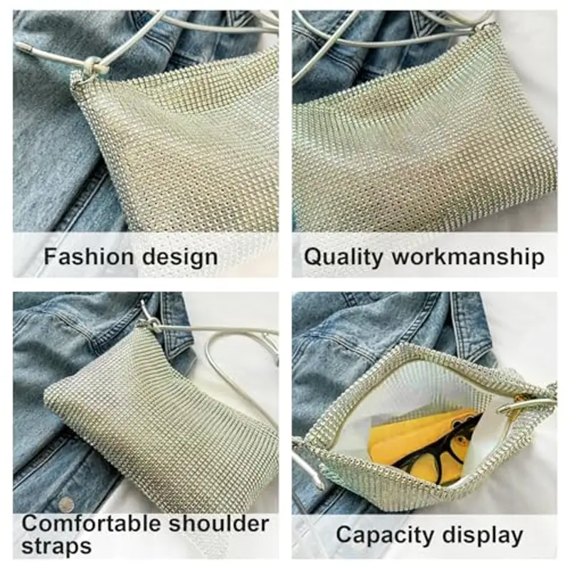 VIDSTW Pochette Donna Oro 2161671 miniatura 3