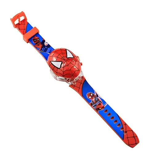 ViGiò Orologio Spider man maschera digitale elettronico da bambino ragazzo, rosso