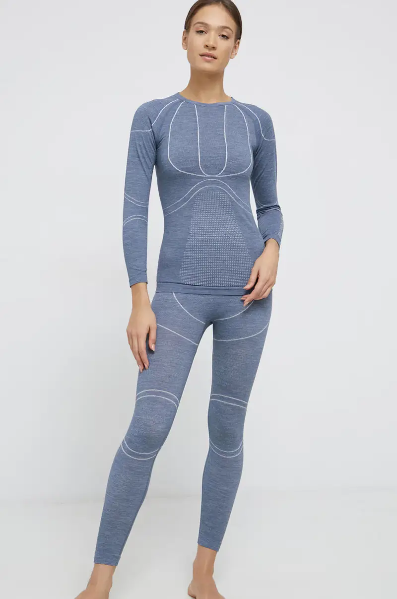 biancheria intima funzionale in lana Blu