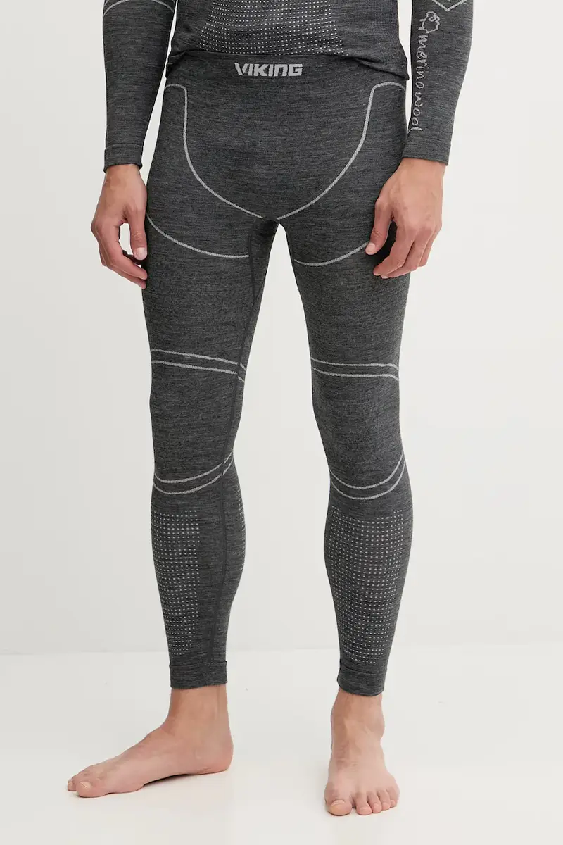 biancheria intima funzionale in lana Grigio miniatura 3