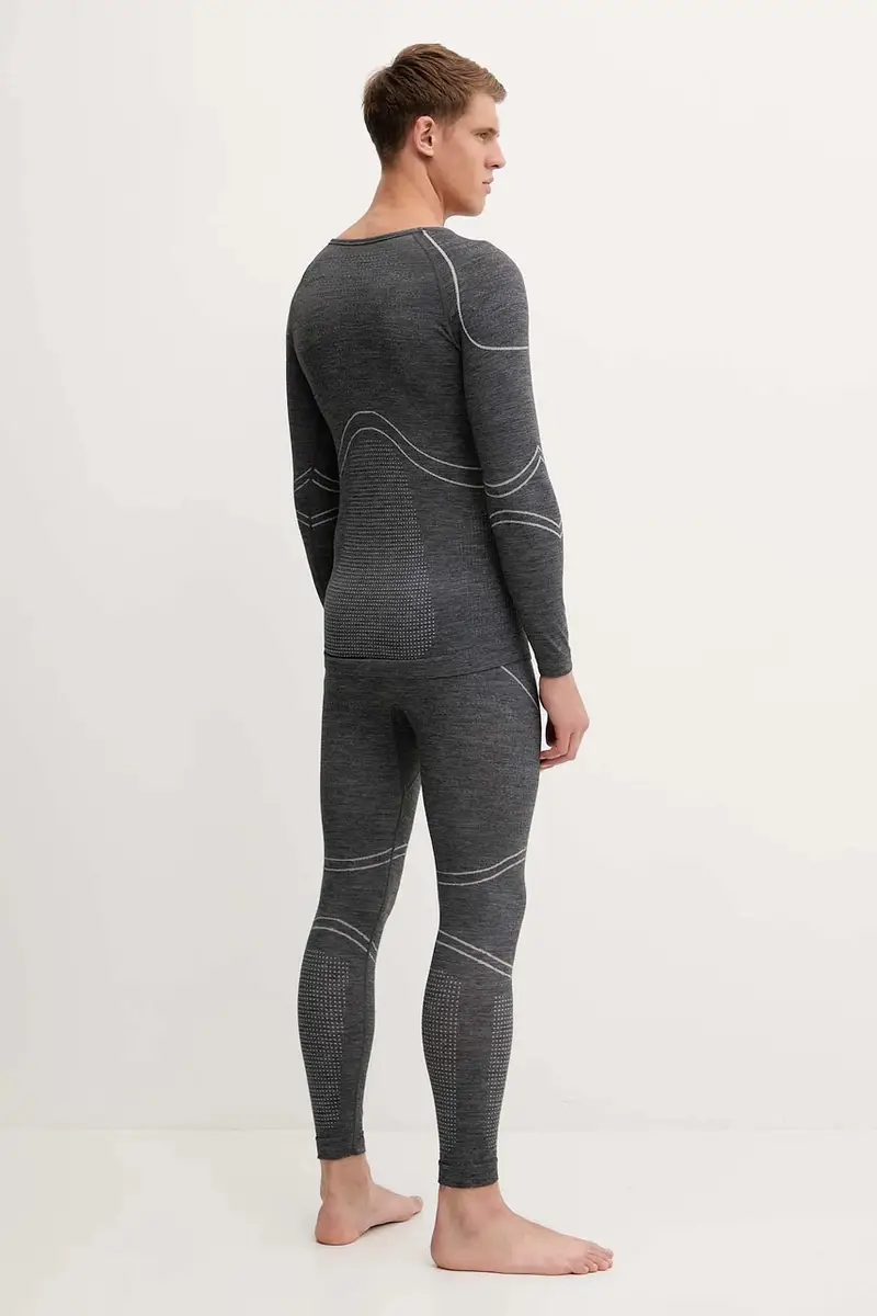 biancheria intima funzionale in lana Grigio miniatura 4