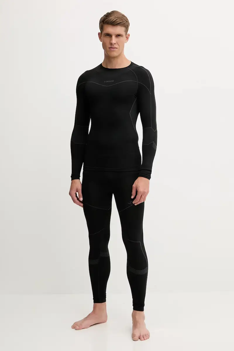 completo di biancheria intima funzionale Gaja colore nero 500/27/5514