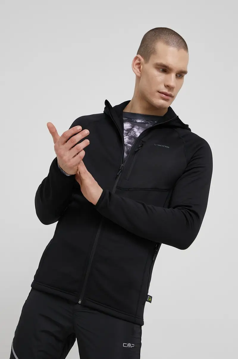 felpa da sport Jukon uomo con cappuccio Nero