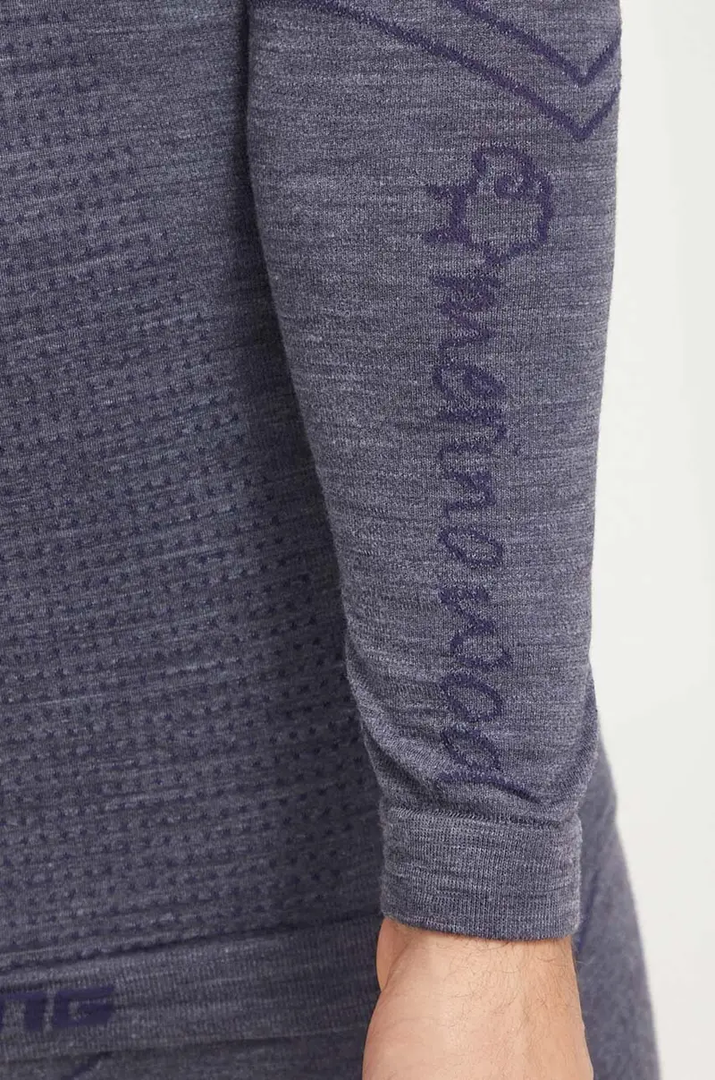 longsleeve funzionale Lan Pro Merino colore blu miniatura 5