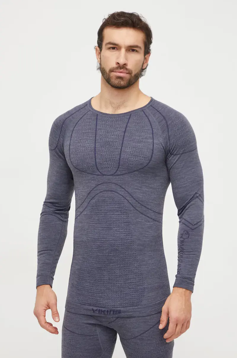 longsleeve funzionale Lan Pro Merino colore blu