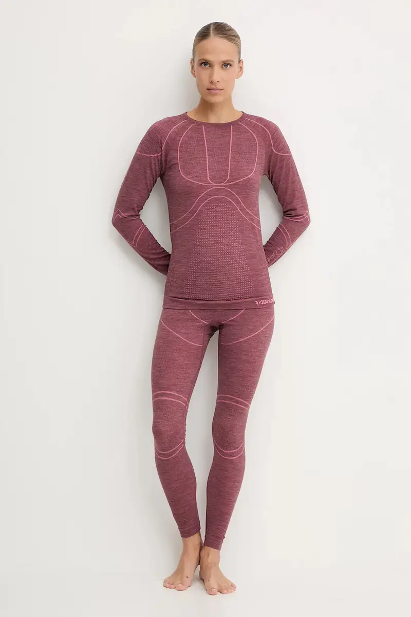 longsleeve funzionale Lana Pro Merino colore blu Rosso miniatura 2