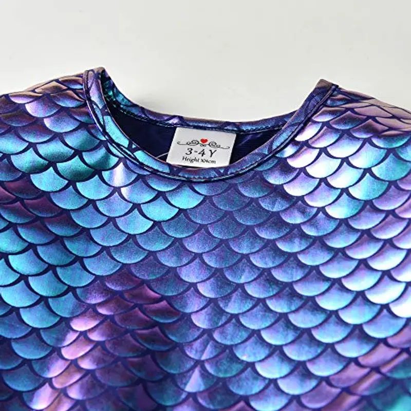 VIKITA Vestito Ragazze Principessa Sirena Colorata Costume Abiti Lh4599 2-3 Anni miniatura 2