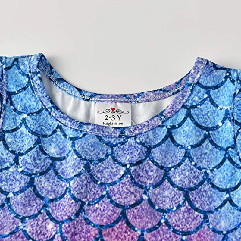 VIKITA Vestito Ragazze Principessa Sirena Colorata Costume Abiti SH4594 6-7 Anni miniatura 2