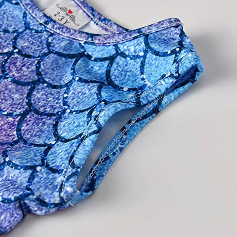 VIKITA Vestito Ragazze Principessa Sirena Colorata Costume Abiti SH4594 6-7 Anni miniatura 3