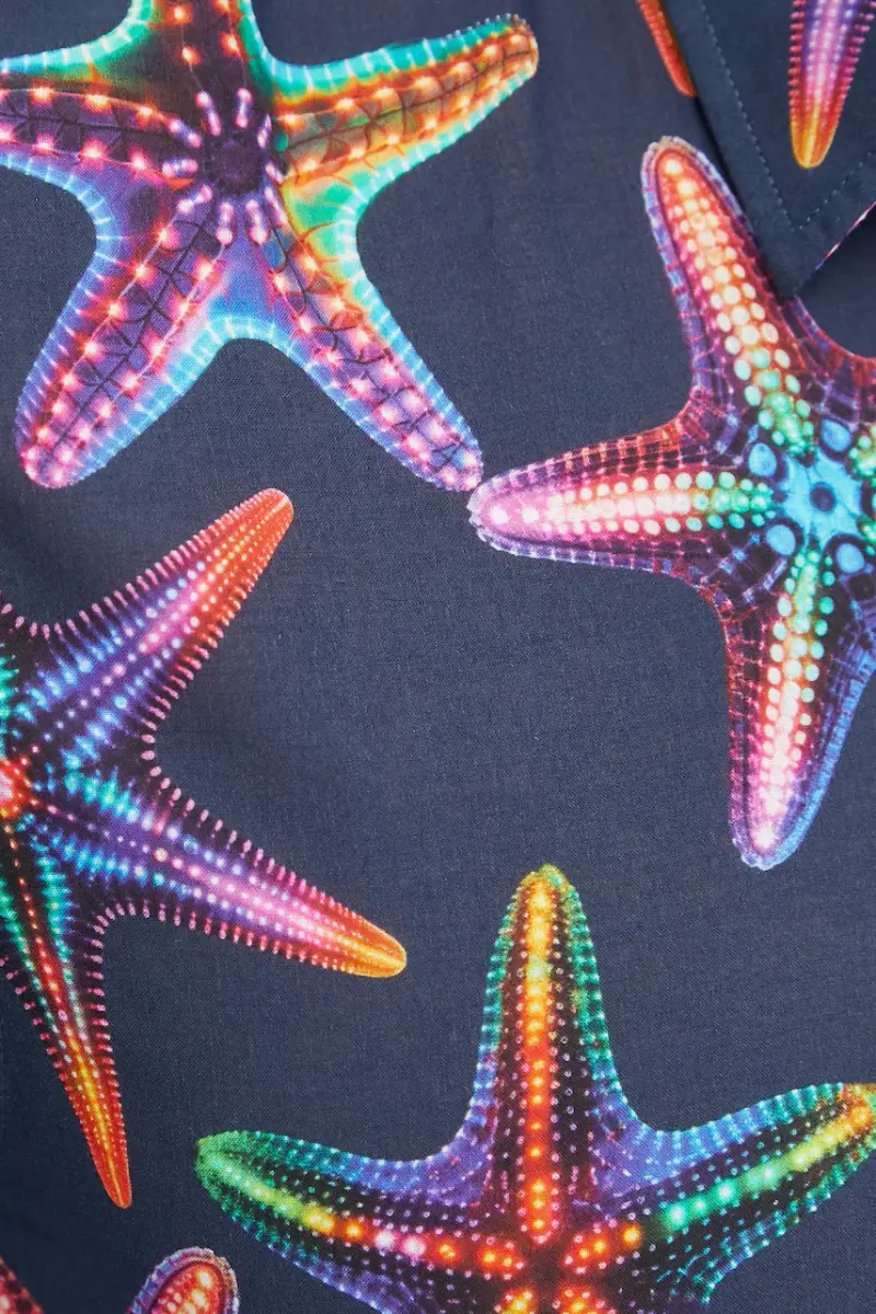 camicia in cotone CARACAL Blu navy miniatura 4