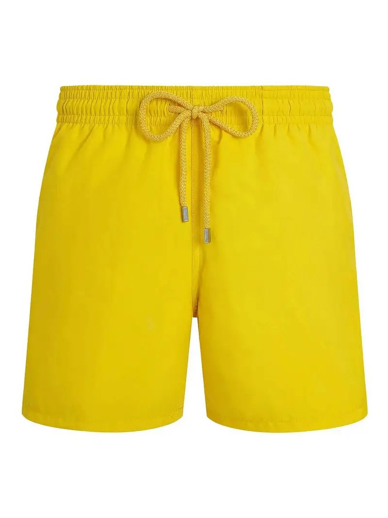 Costume Da Bagno Monocolore Con Logo Inciso Arancione