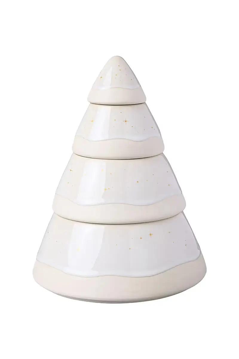 contenitore di stoccaggio Winter Glow 17,9 x 22,4 cm Beige