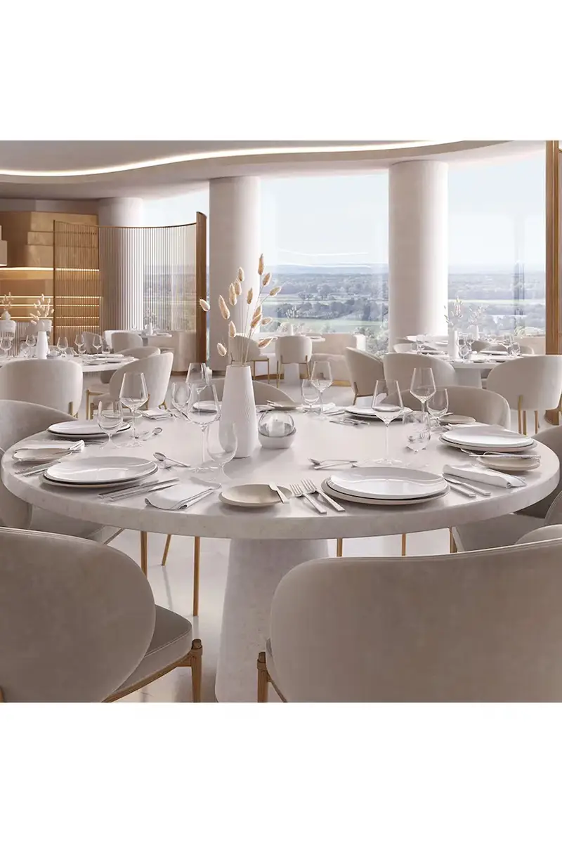 piatto da portata New Moon 37 cm Beige miniatura 4