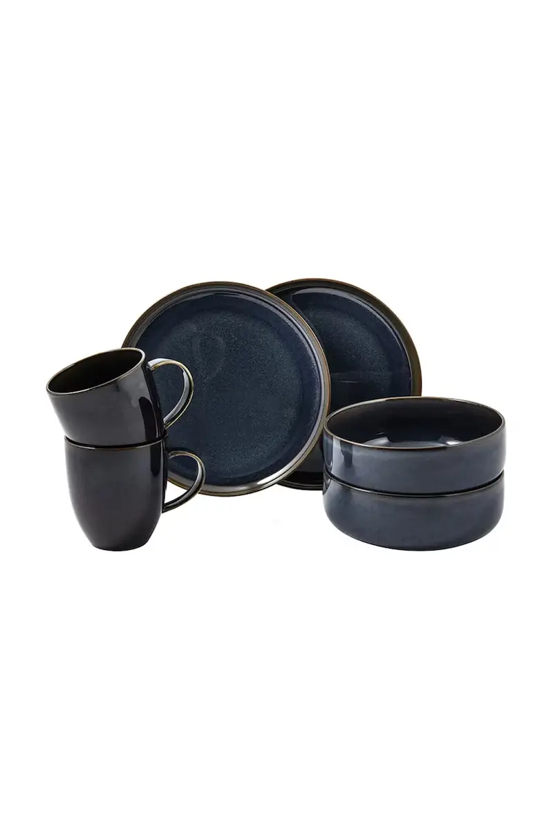set da pranzo per 2 persone colore blu navy